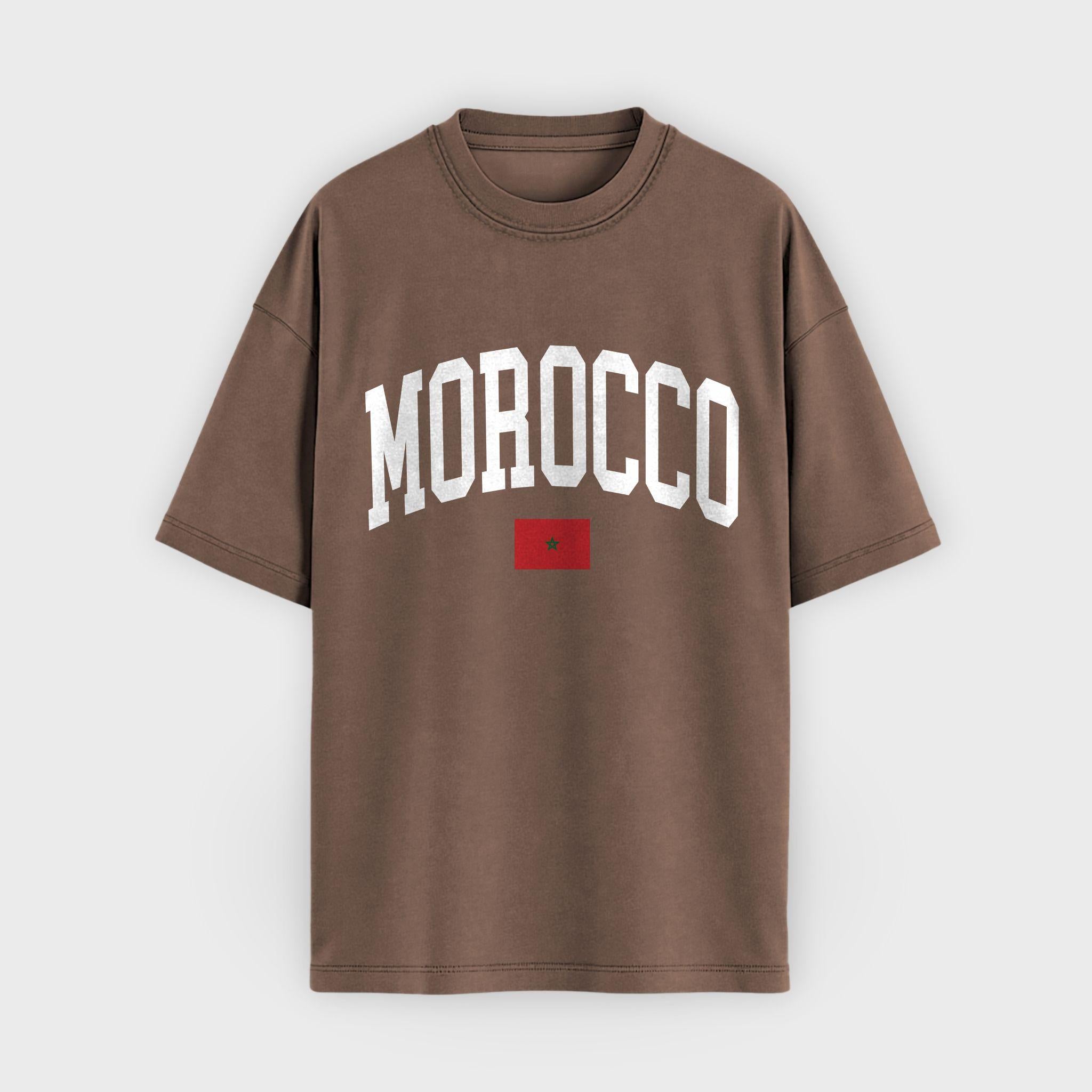 Morocco Collegiate Flag T-Shirt