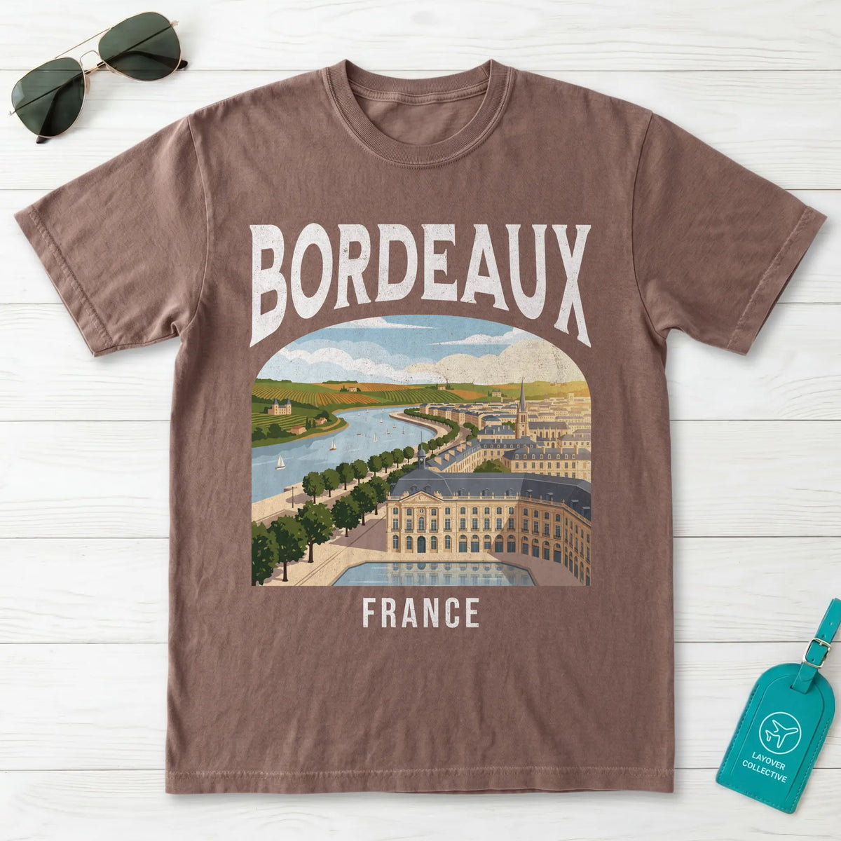 Bordeaux France Vintage Travel Poster T-Shirt