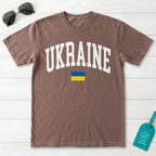 Ukraine Collegiate Flag T-Shirt
