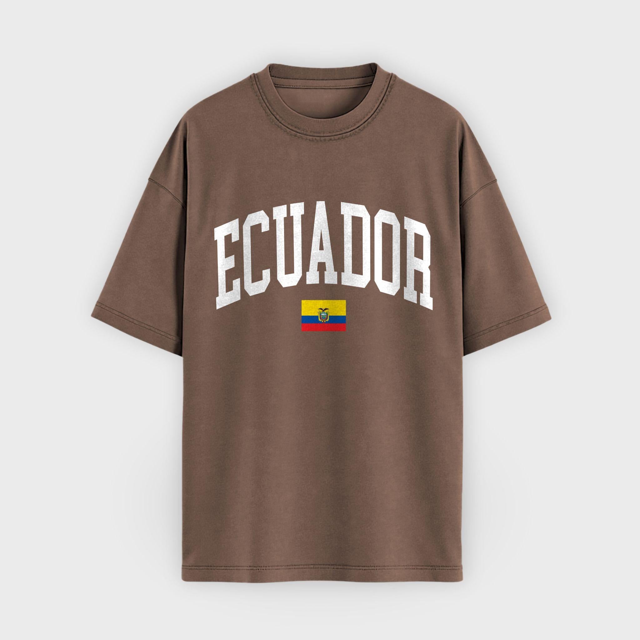 Ecuador Collegiate Flag T-Shirt