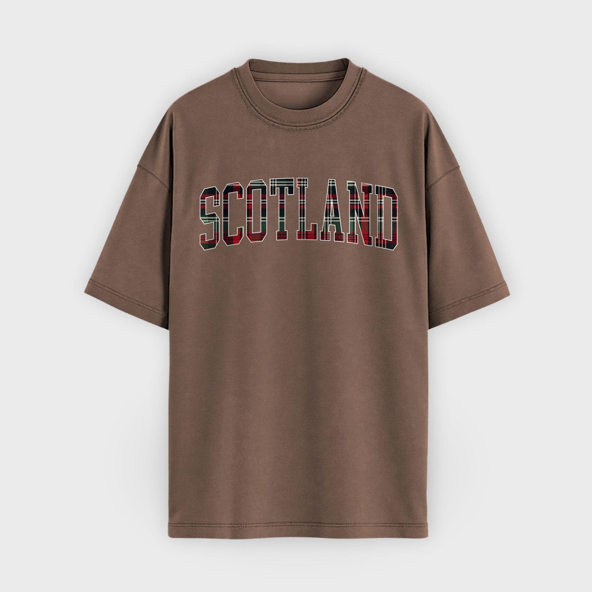 Scotland Tartan Letter T-Shirt