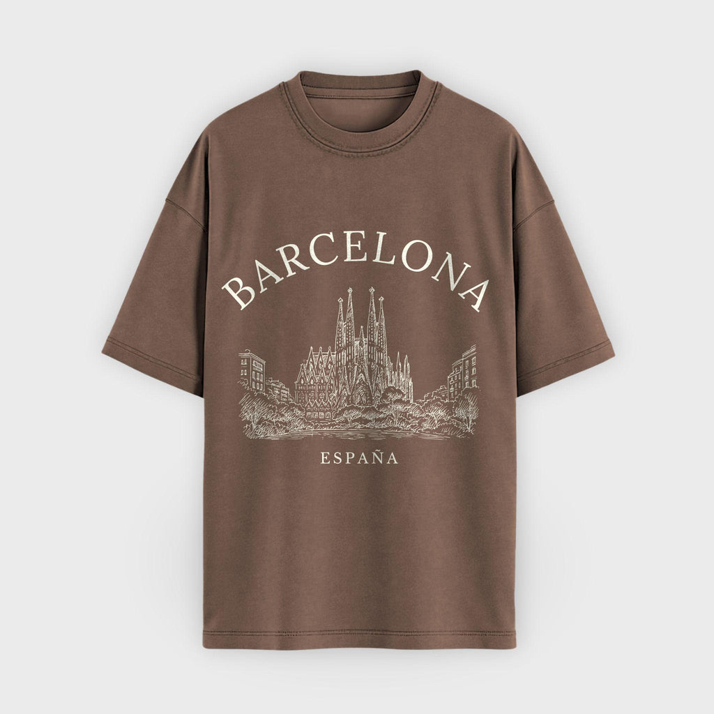 Barcelona Vintage Sketch T-Shirt