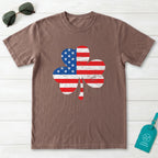 American Flag Shamrock T-Shirt