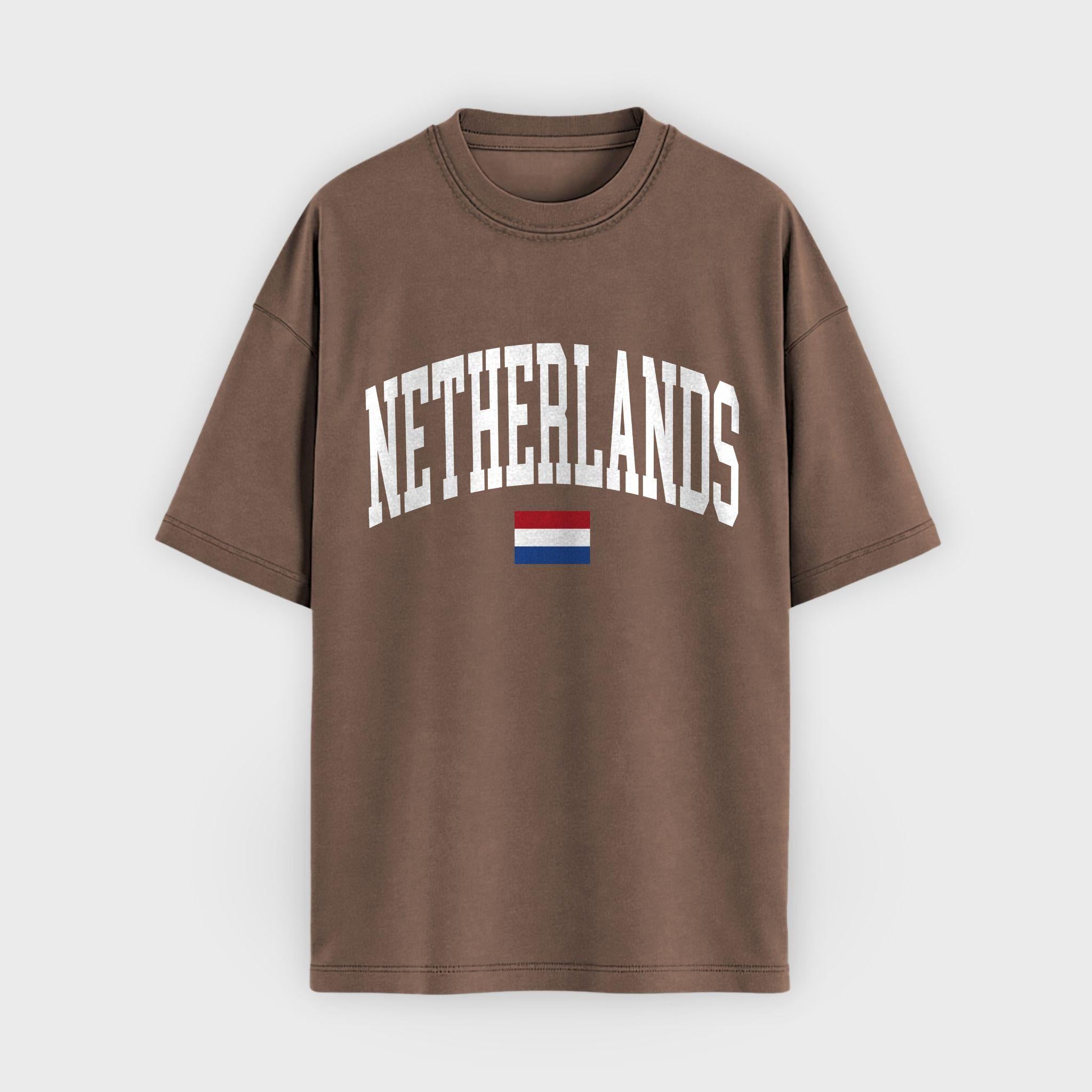 Netherlands Collegiate Flag T-Shirt