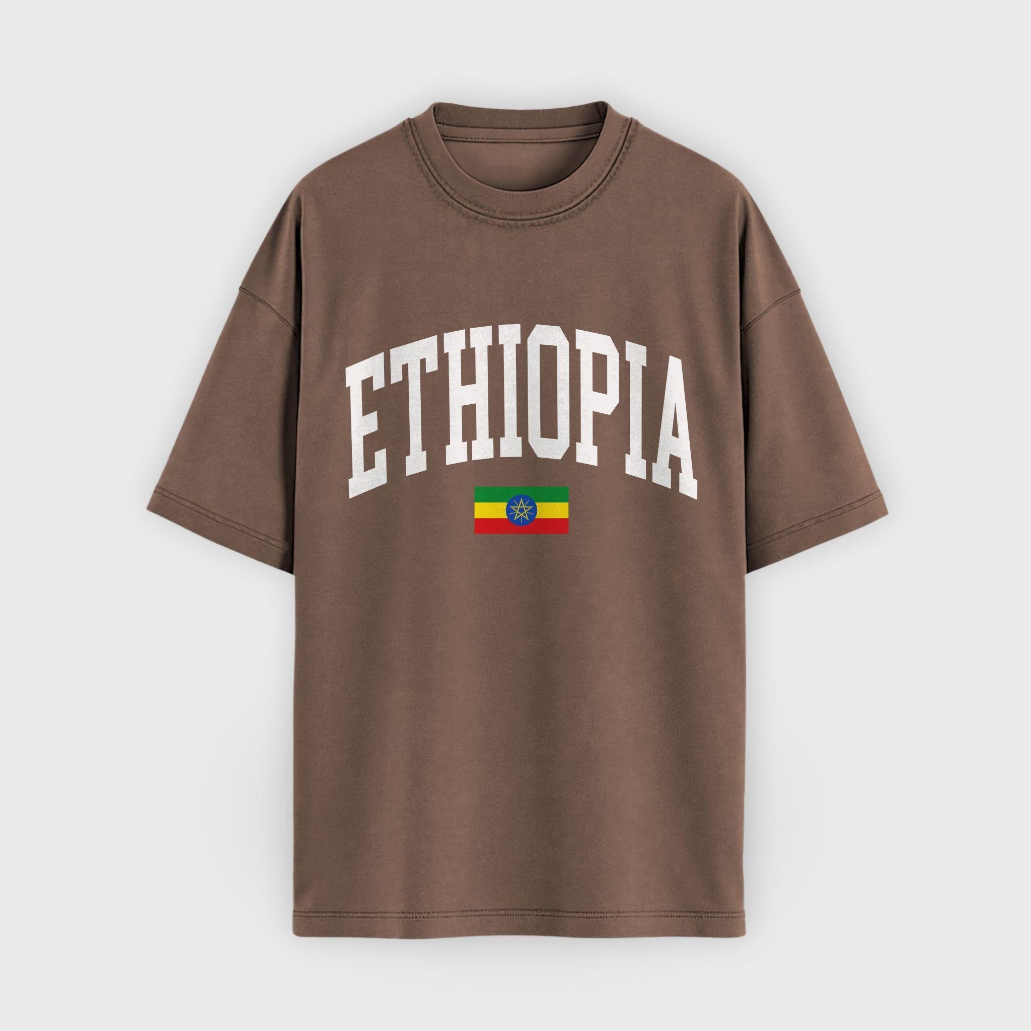 Ethiopia Collegiate Flag T-Shirt