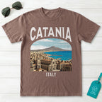 Catania Italy Vintage Travel Poster T-Shirt