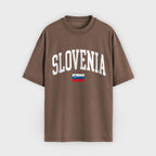 Slovenia Collegiate Flag T-Shirt