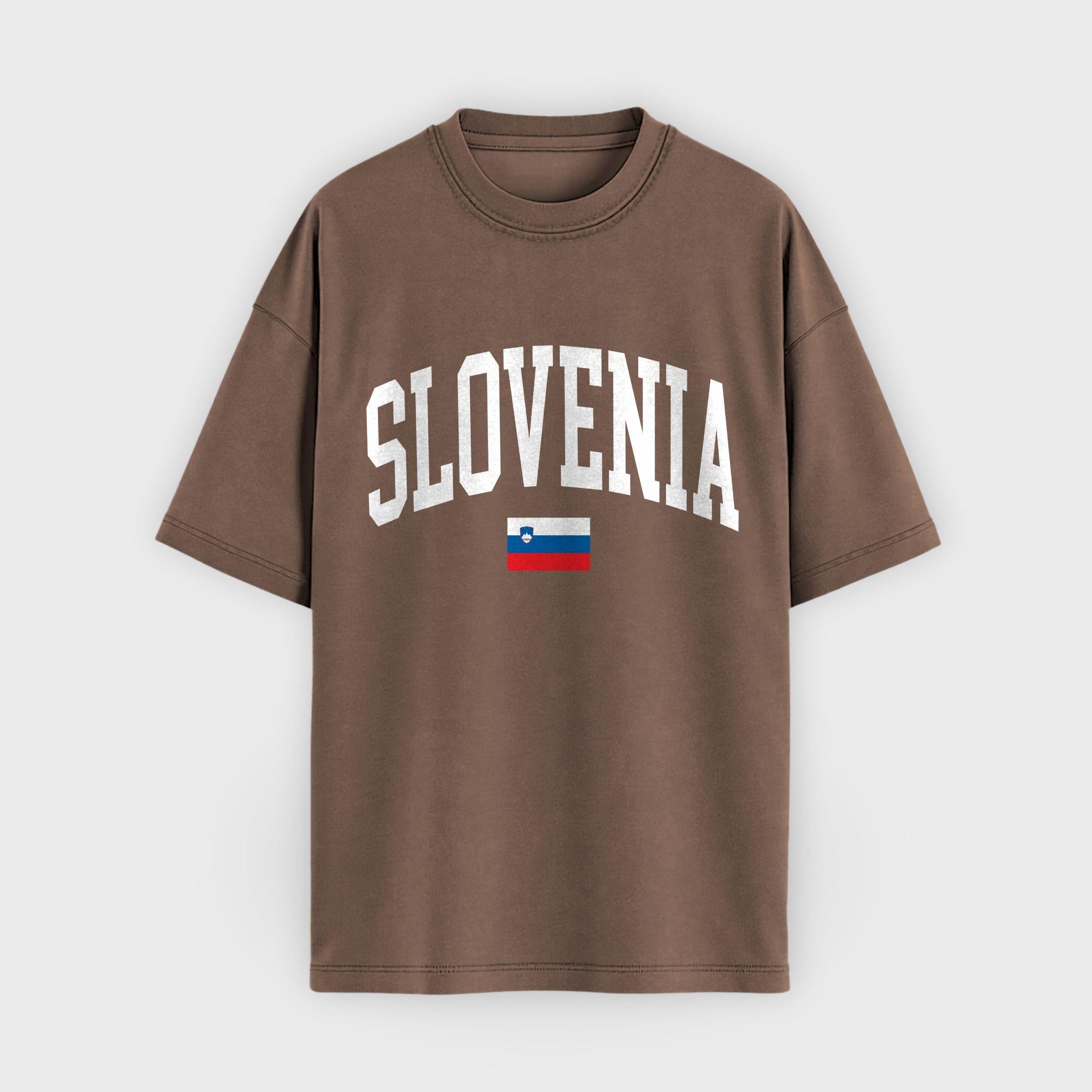 Slovenia Collegiate Flag T-Shirt