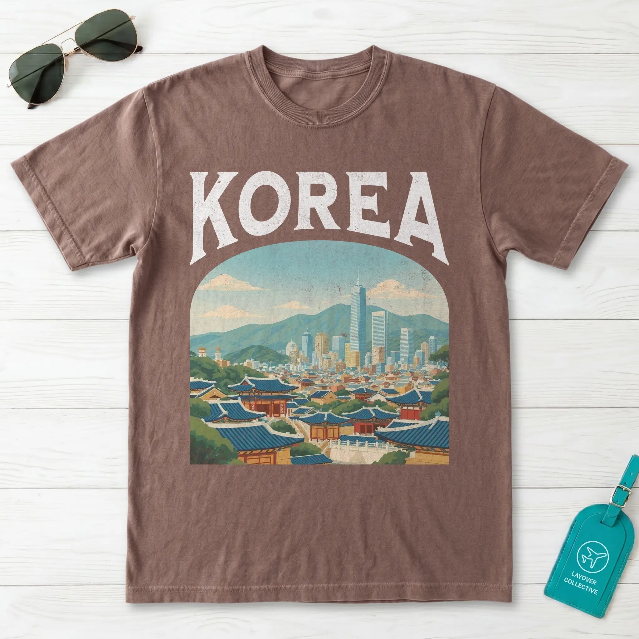 Korea Vintage Travel Poster T-Shirt