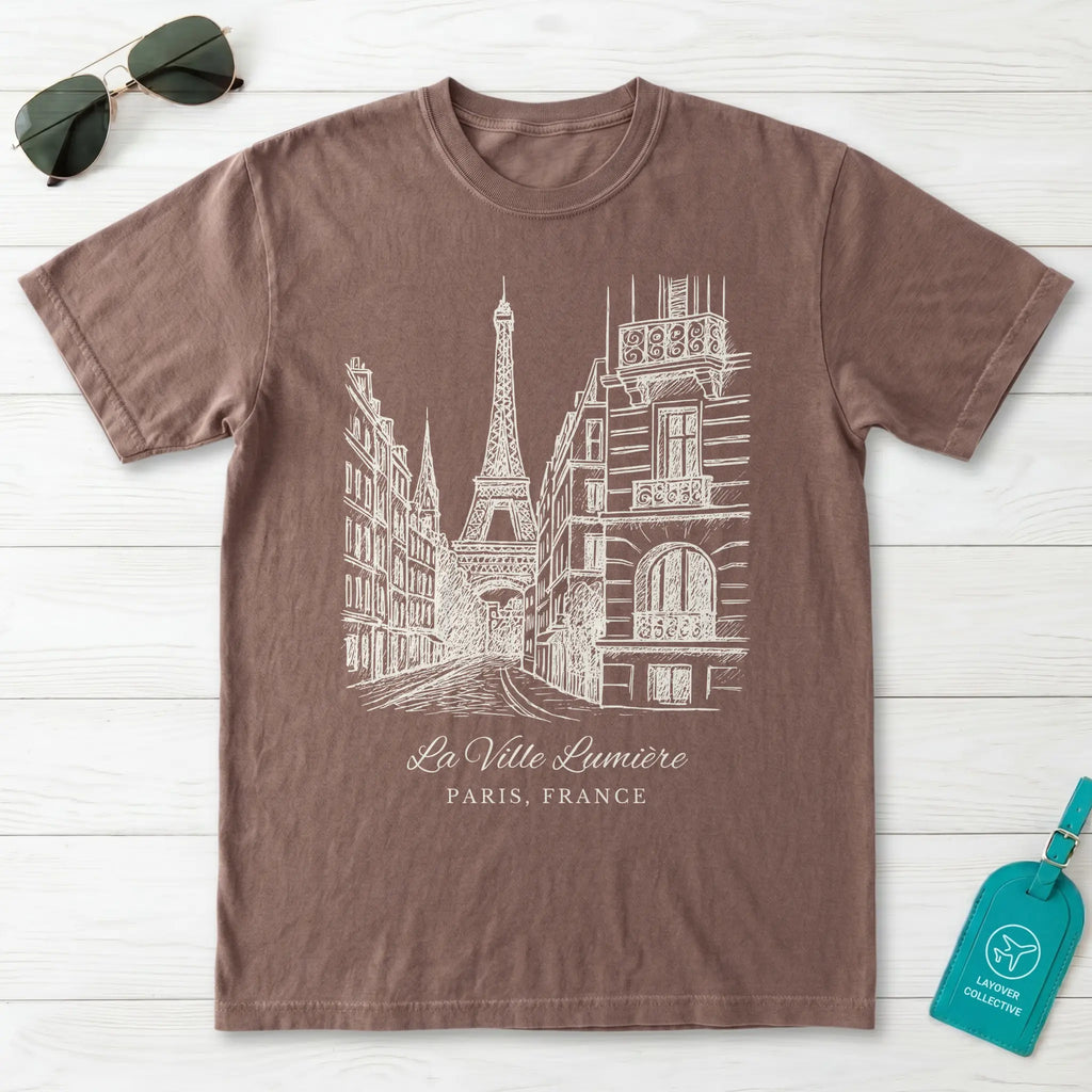 Paris Vintage Sketch T-Shirt