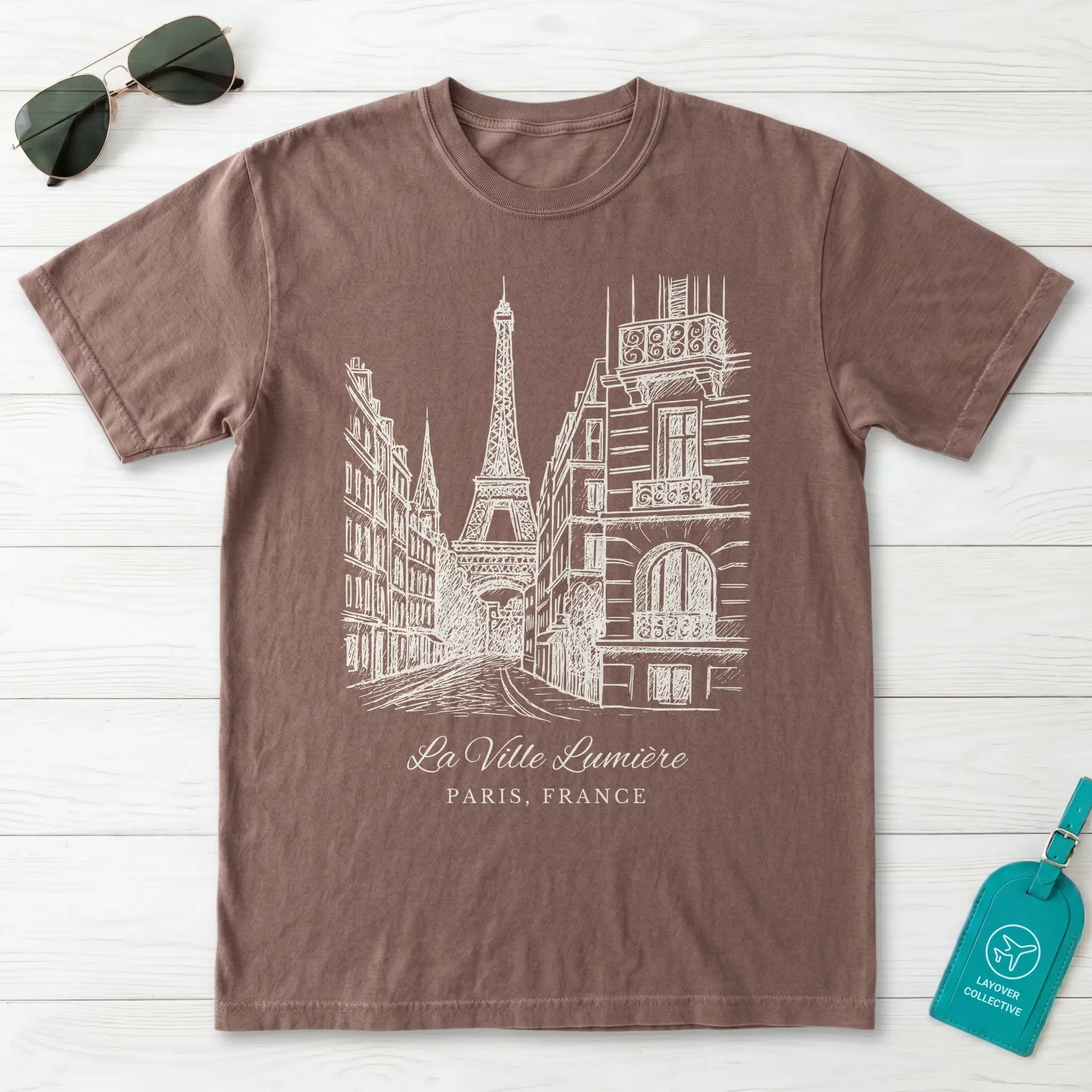 Paris Vintage Sketch T-Shirt