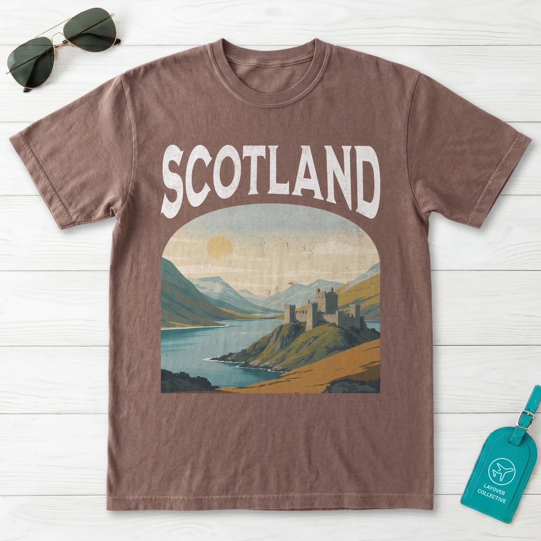 Scotland Vintage Travel Poster T-Shirt
