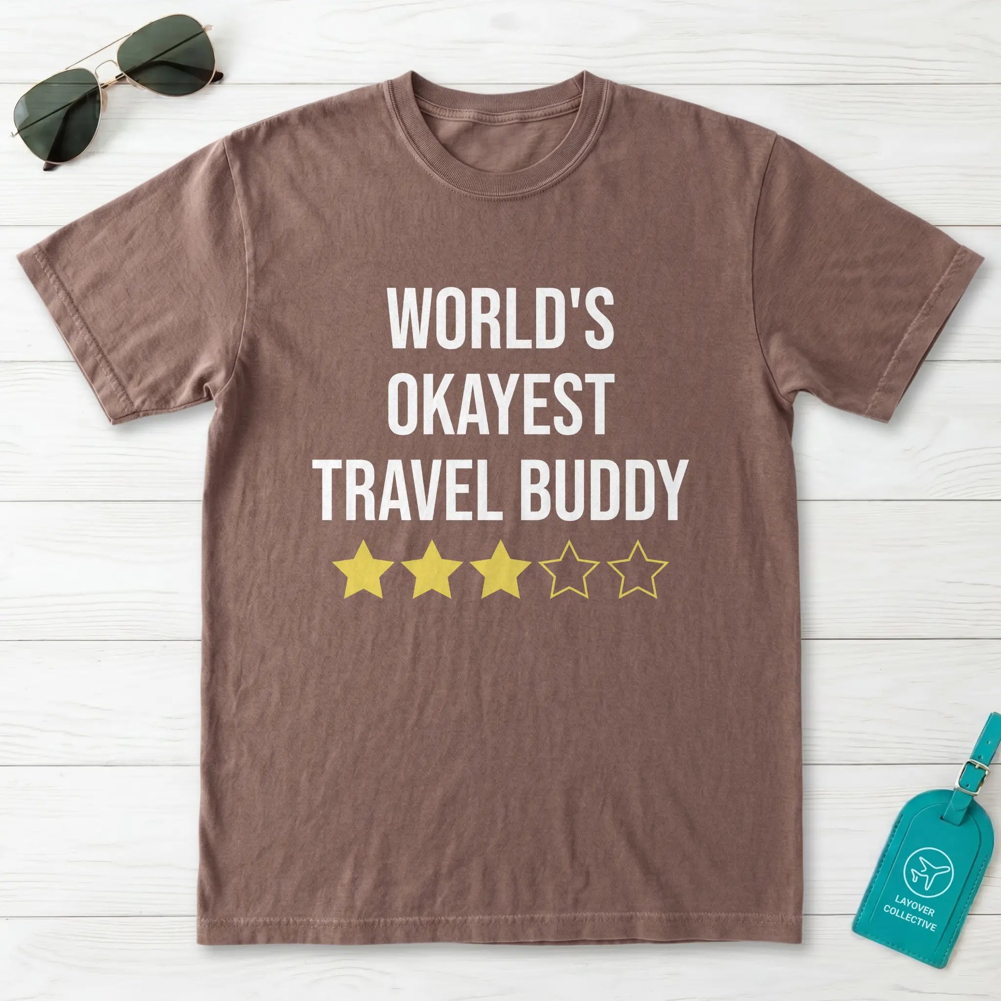 World Okayest Travel Buddy T-Shirt