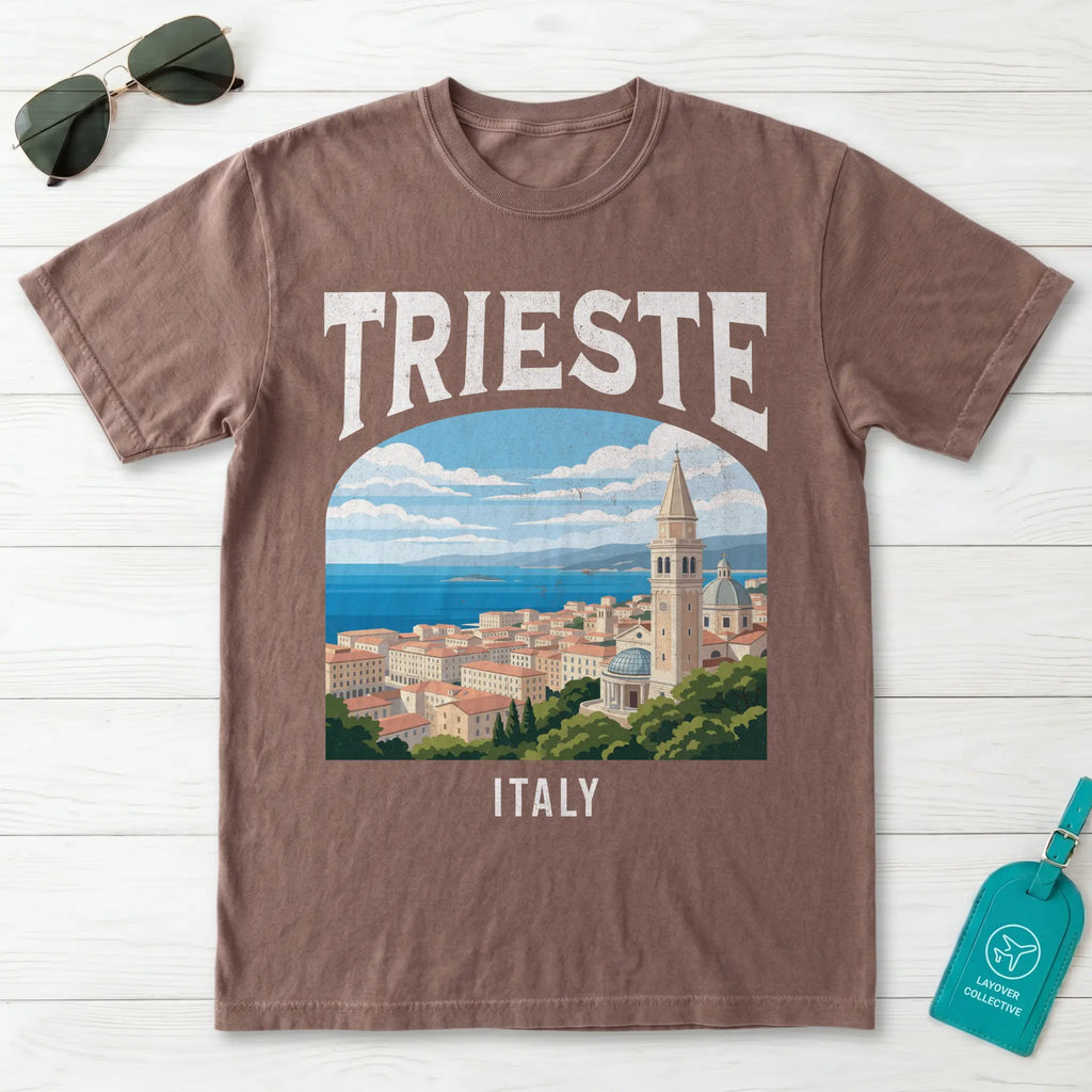Trieste Italy Vintage Travel Poster T-Shirt