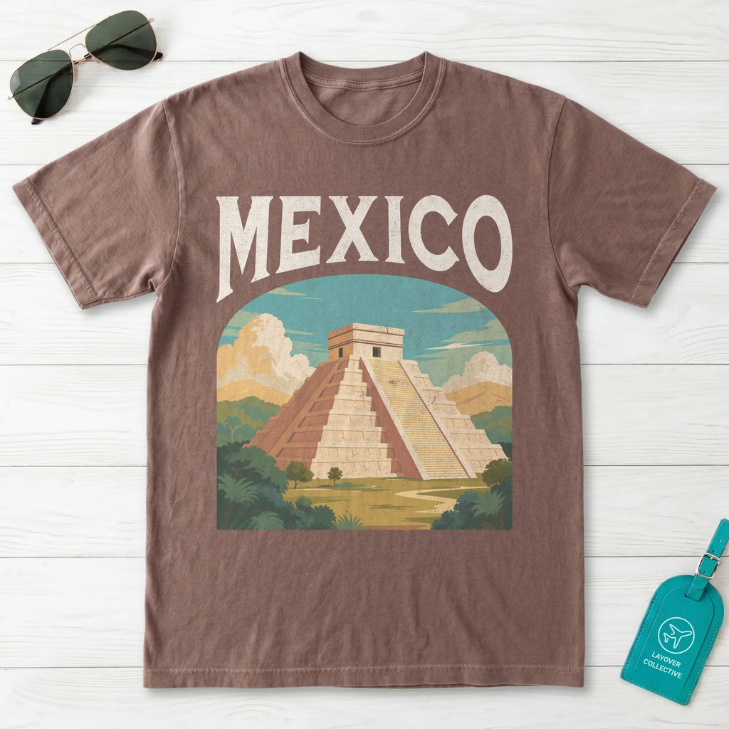 Mexico Vintage Travel Poster T-Shirt