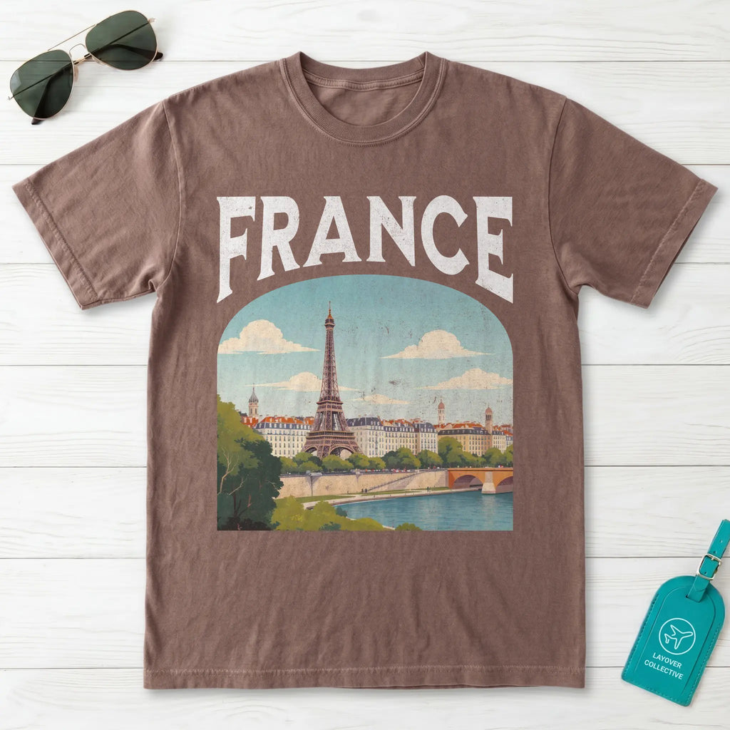 France Vintage Travel Poster T-Shirt