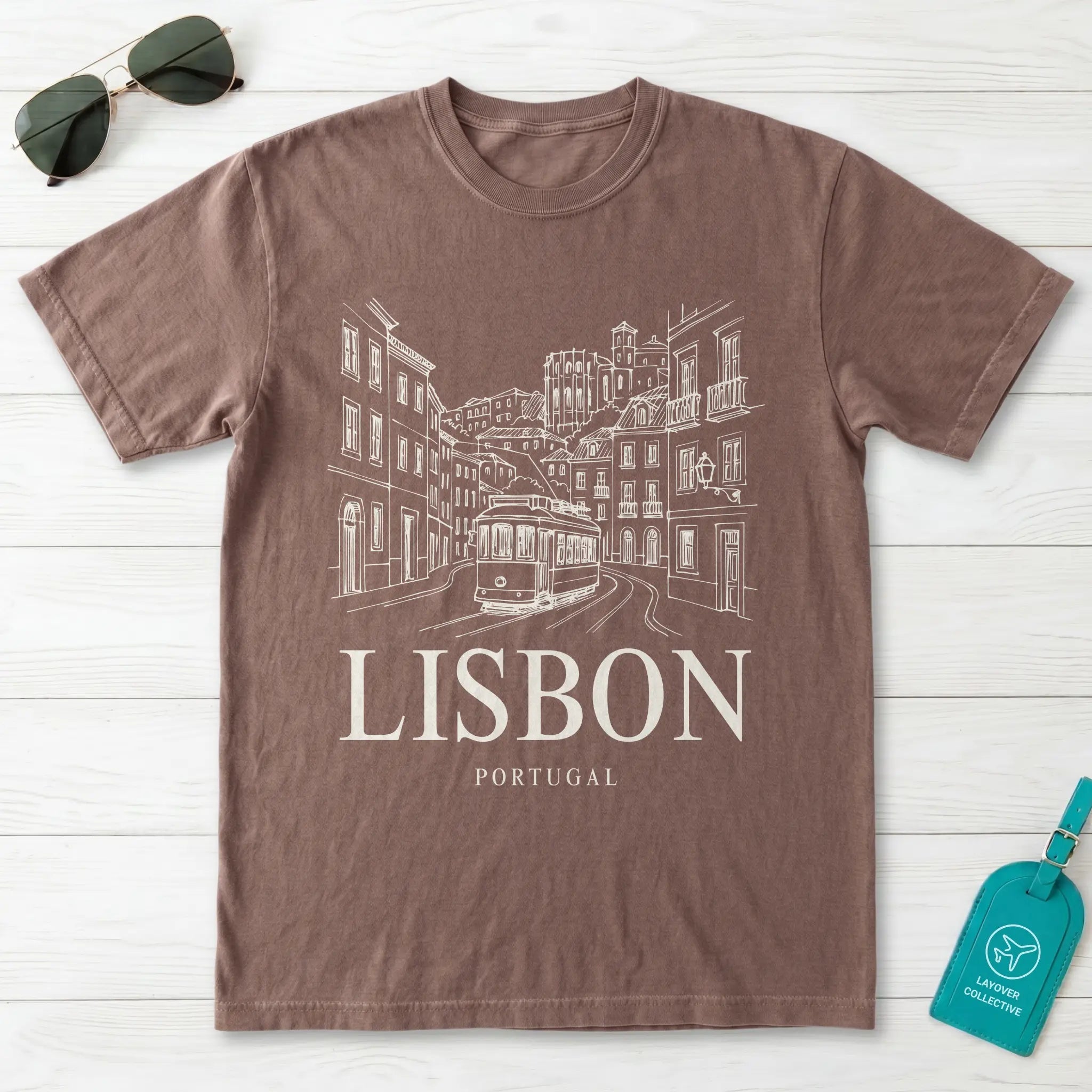 Lisbon Vintage Sketch T-Shirt