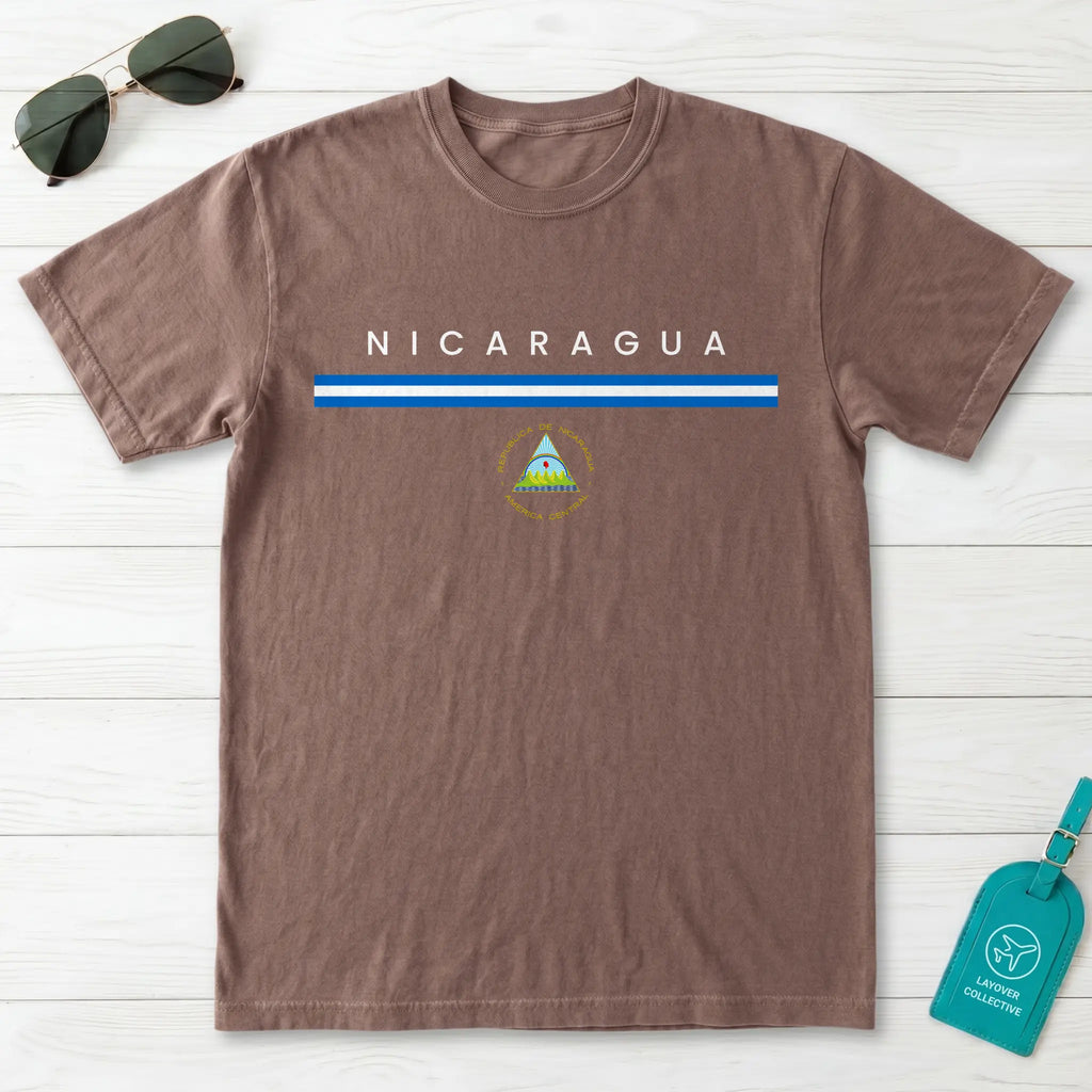 Nicaragua Flagline T-Shirt