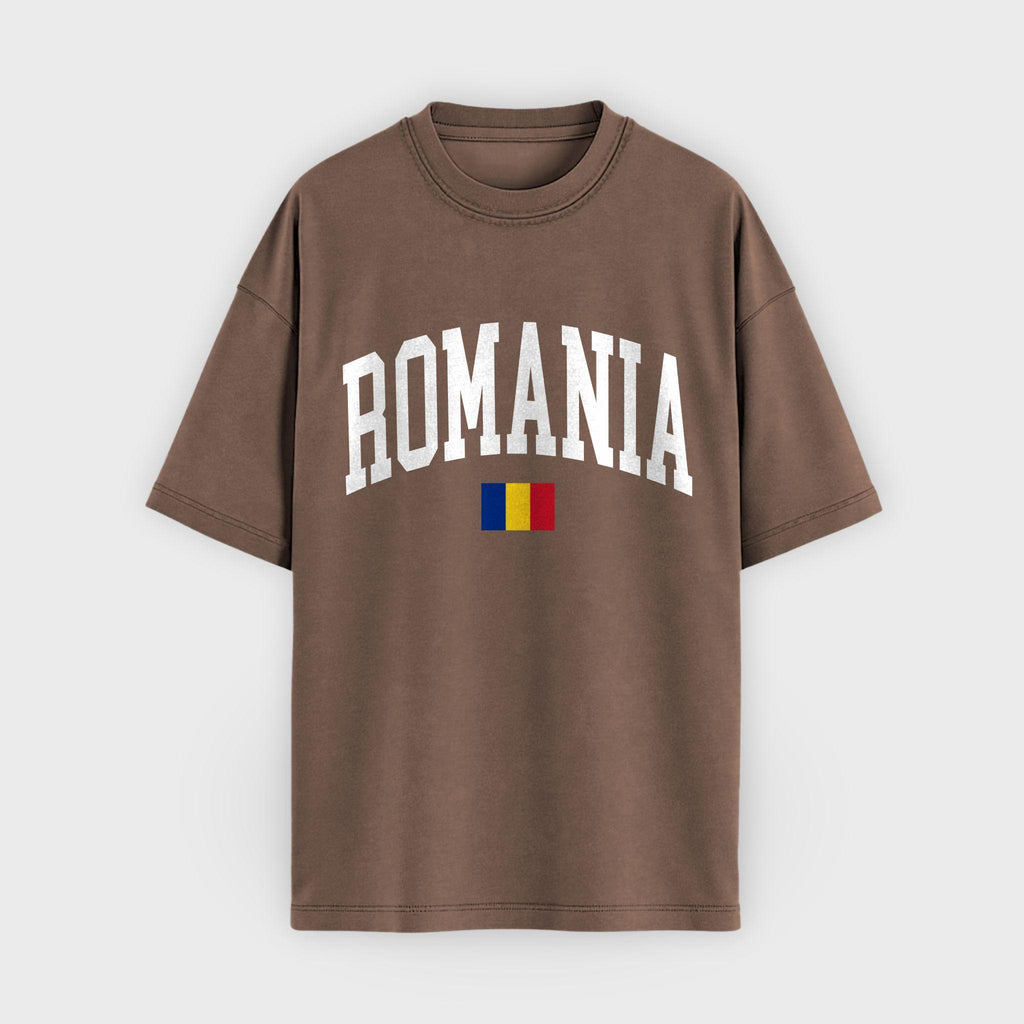 Romania Collegiate Flag T-Shirt