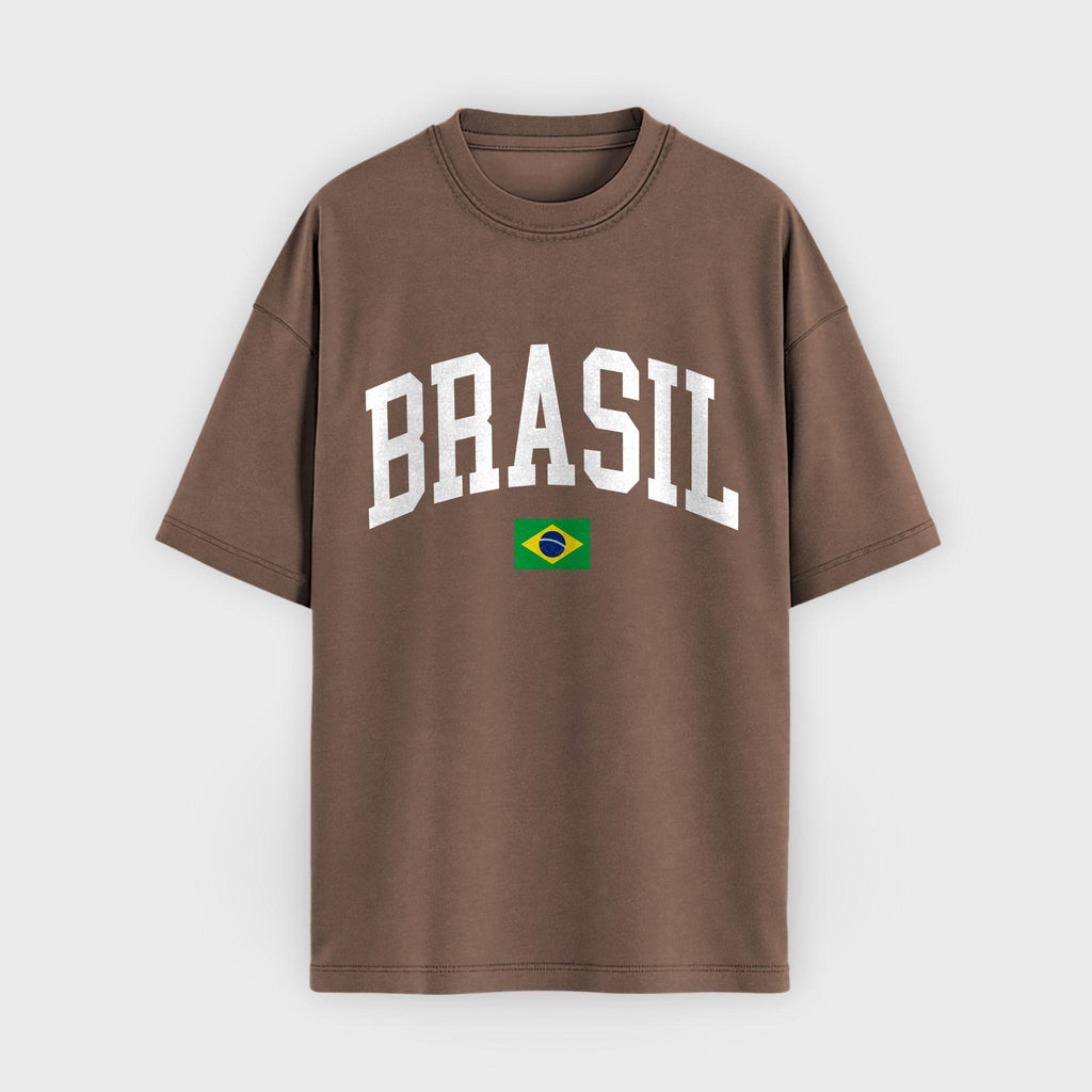 Brasil Collegiate Flag T-Shirt