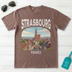 Strasbourg France Vintage Travel Poster T-Shirt