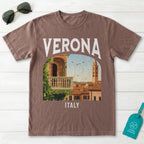 Verona Italy Vintage Travel Poster T-Shirt