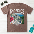 Skopelos Greece Vintage Travel Poster T-Shirt