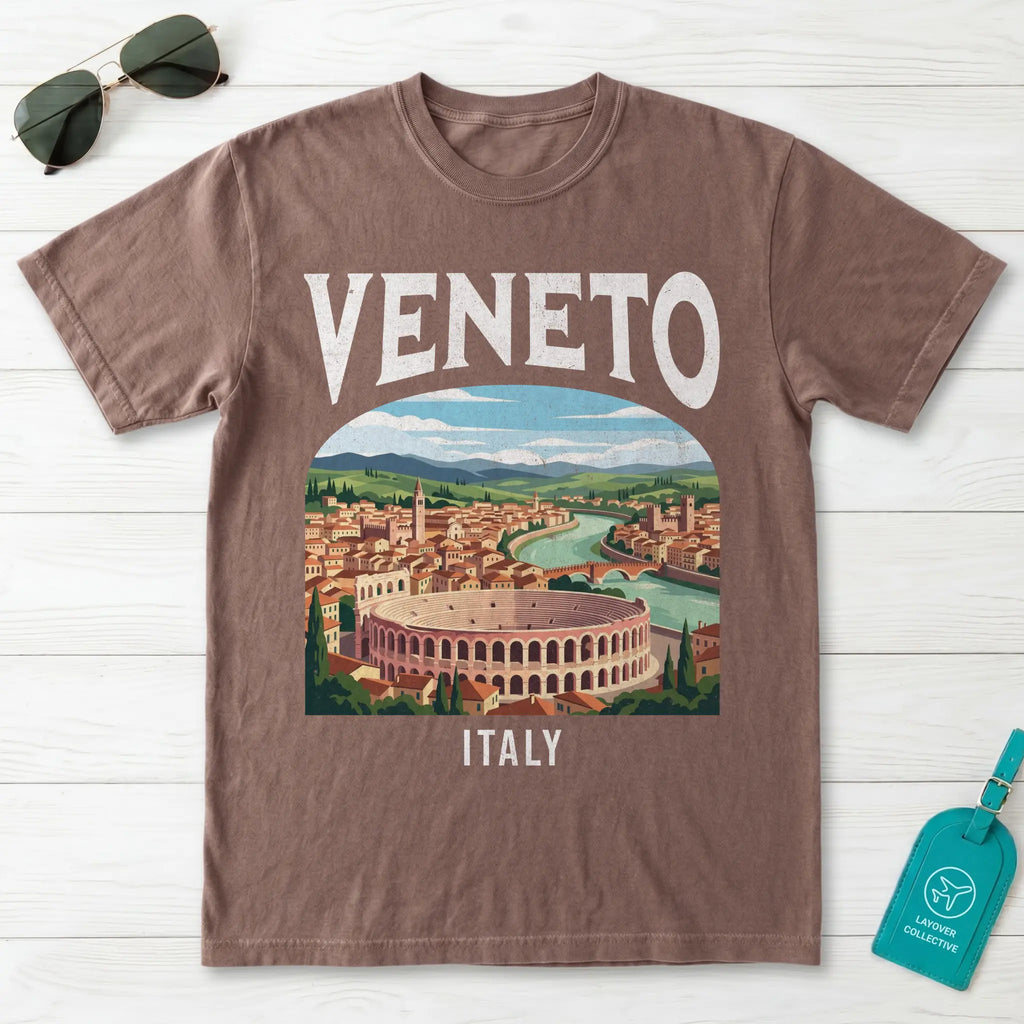 Veneto Italy Vintage Travel Poster T-Shirt