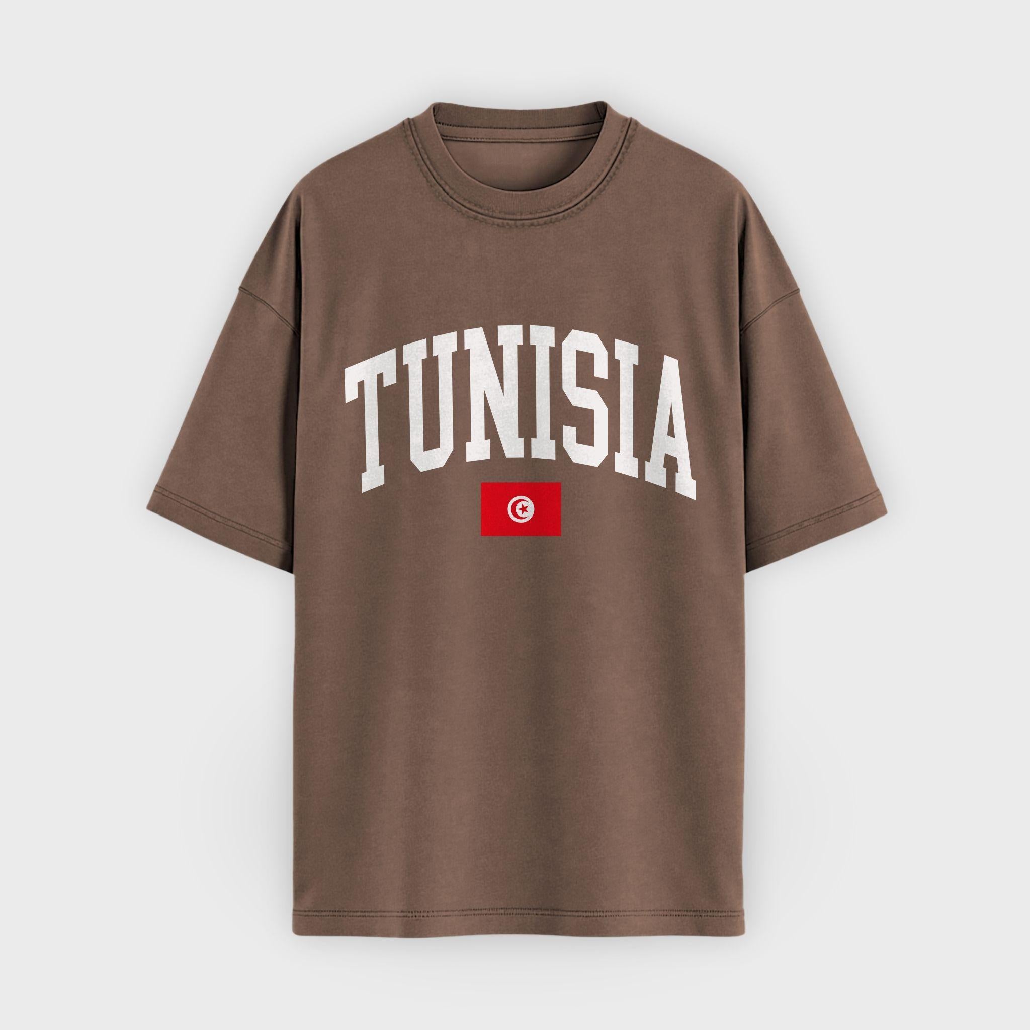 Tunisia Collegiate Flag T-Shirt