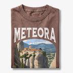 Meteora Greece Vintage Travel Poster T-Shirt