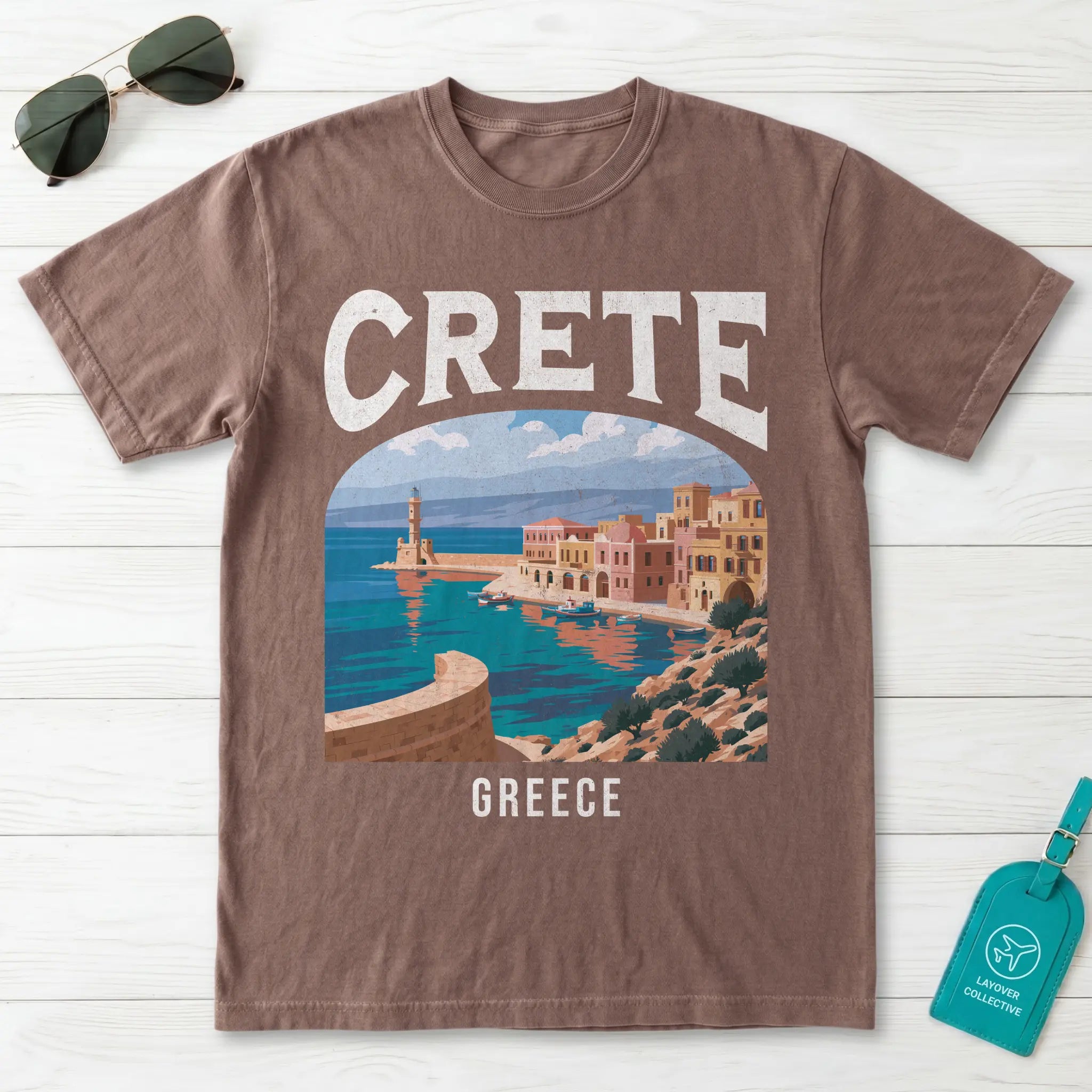 Crete Greece Vintage Travel Poster T-Shirt