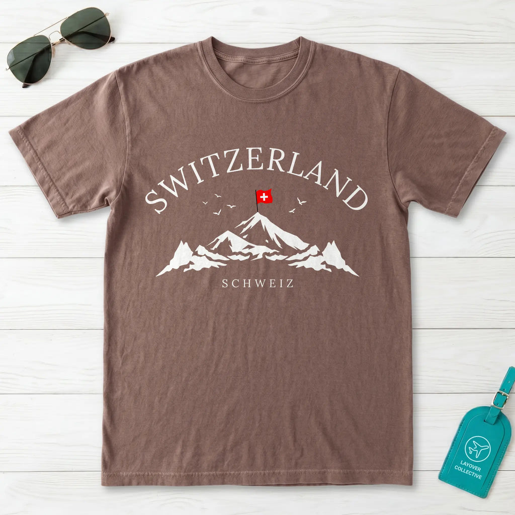 Switzerland Mountain Vista T-Shirt
