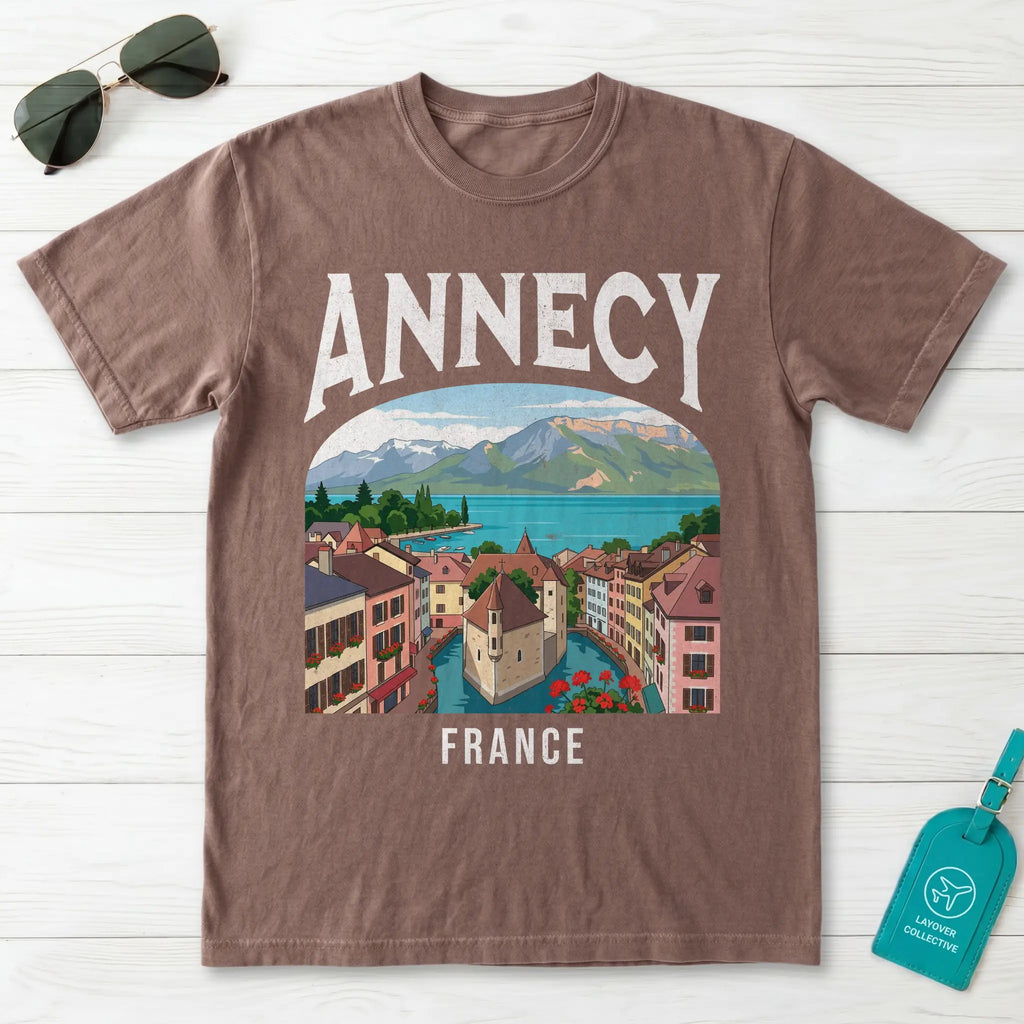 Annecy France Vintage Travel Poster T-Shirt