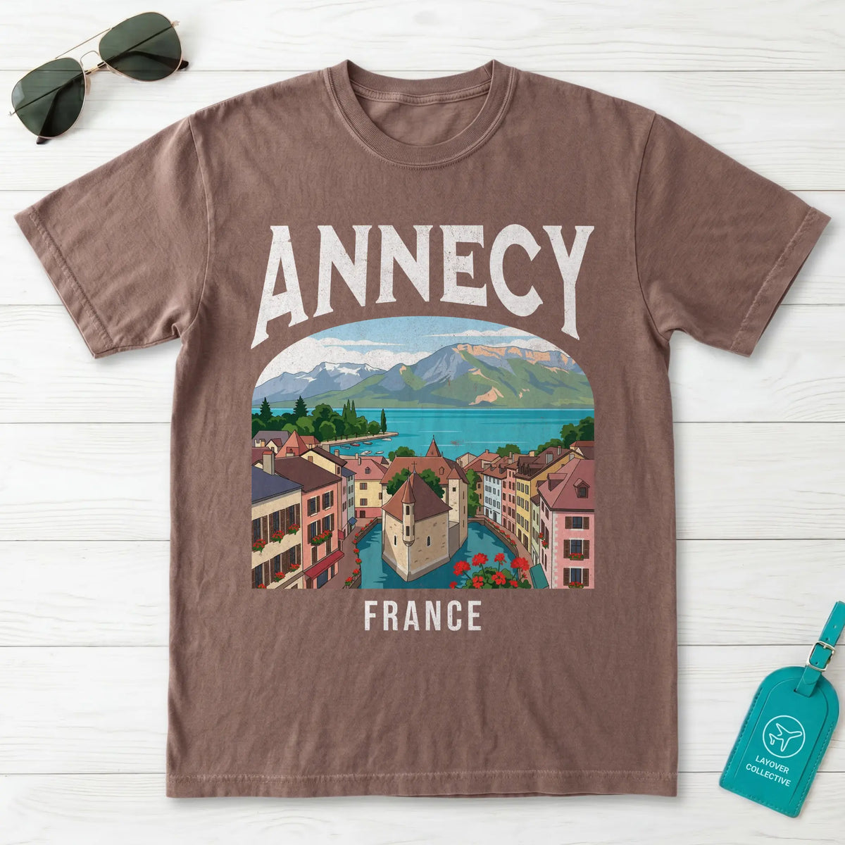 Annecy France Vintage Travel Poster T-Shirt