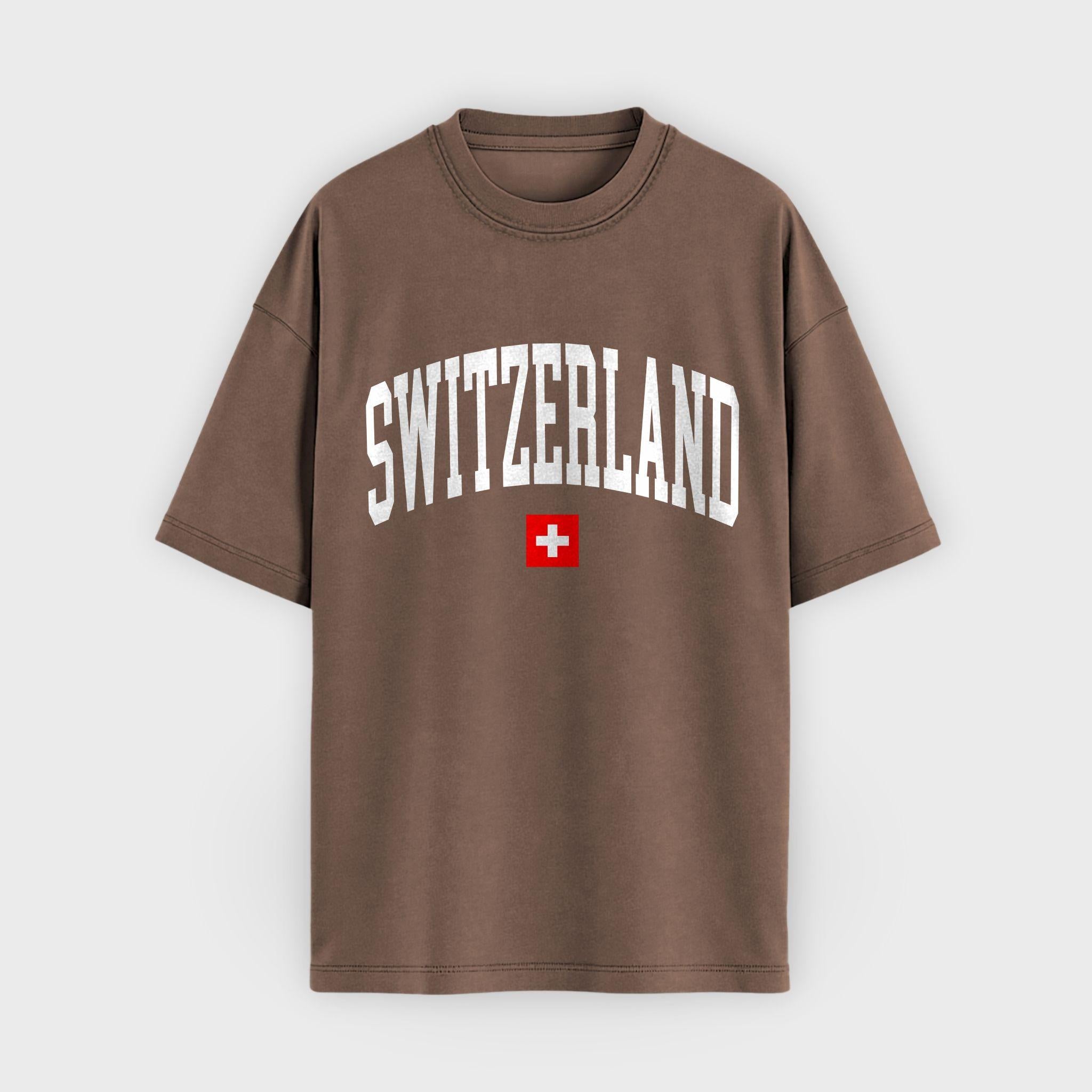Switzerland Collegiate Flag T-Shirt