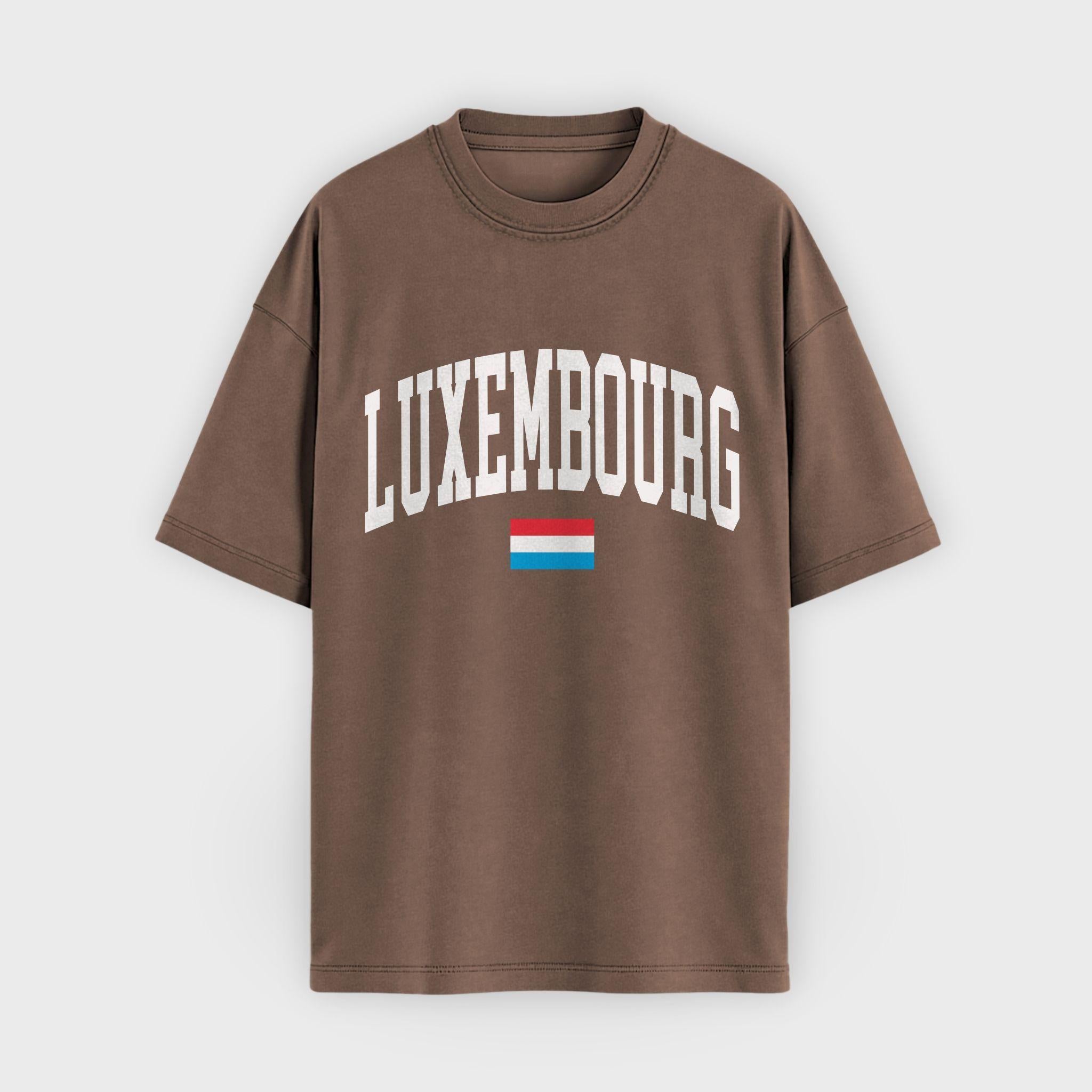 Luxembourg Collegiate Flag T-Shirt