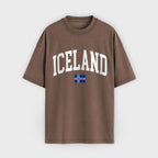 Iceland Collegiate Flag T-Shirt