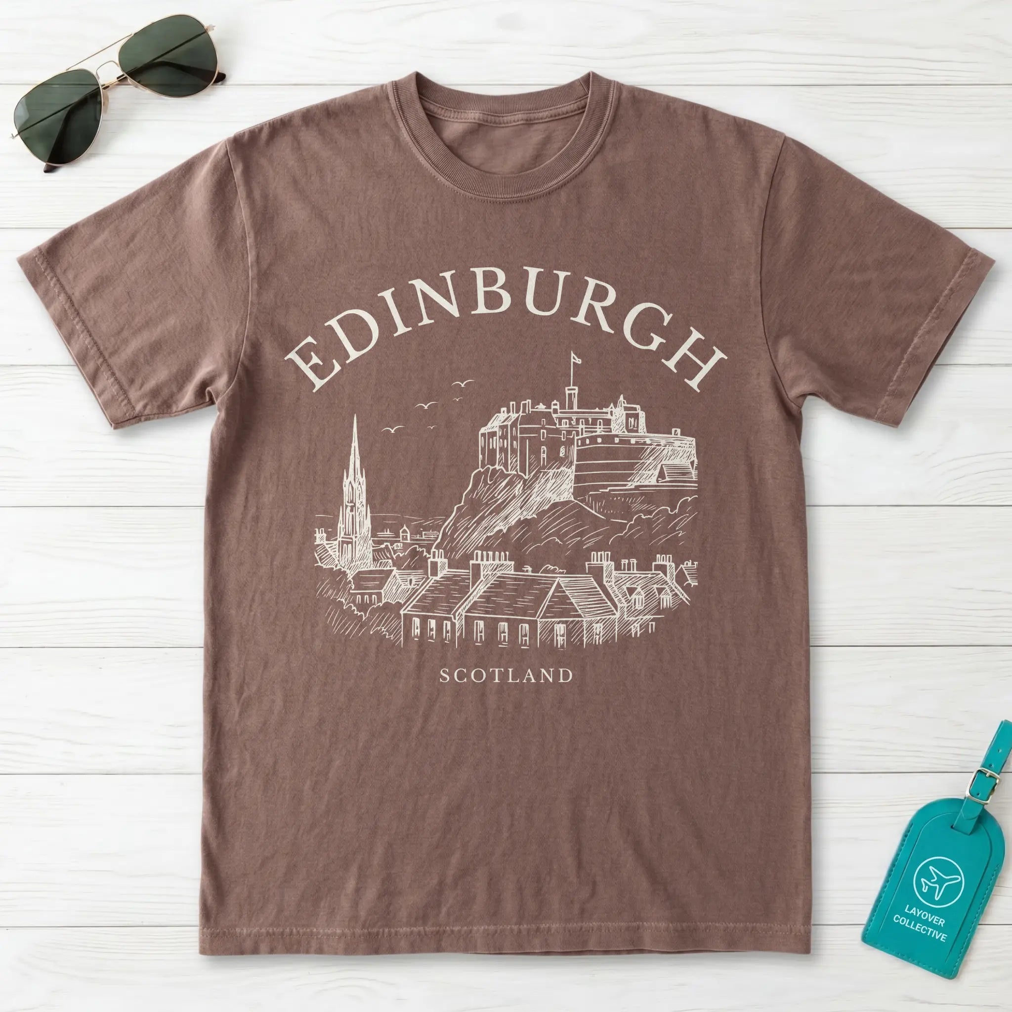 Edinburgh Vintage Sketch T-Shirt