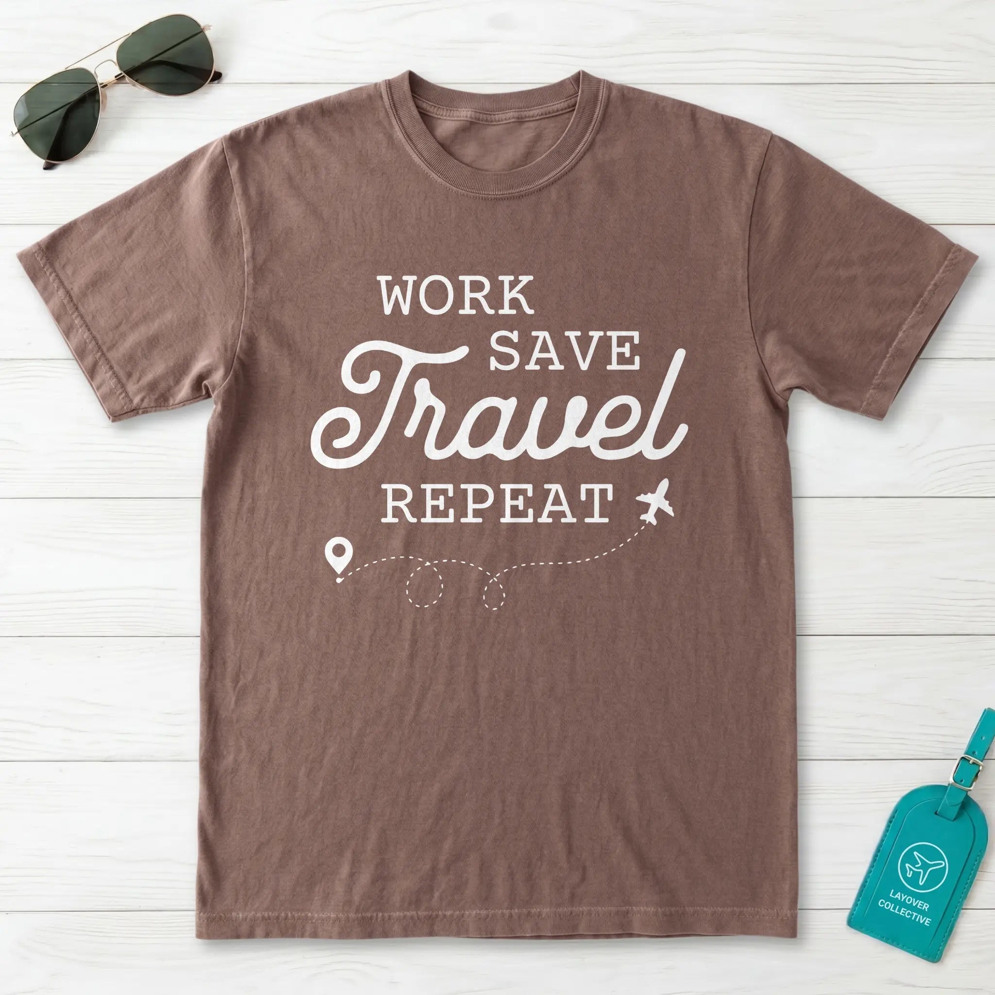 Work Save Travel Repeat T-Shirt