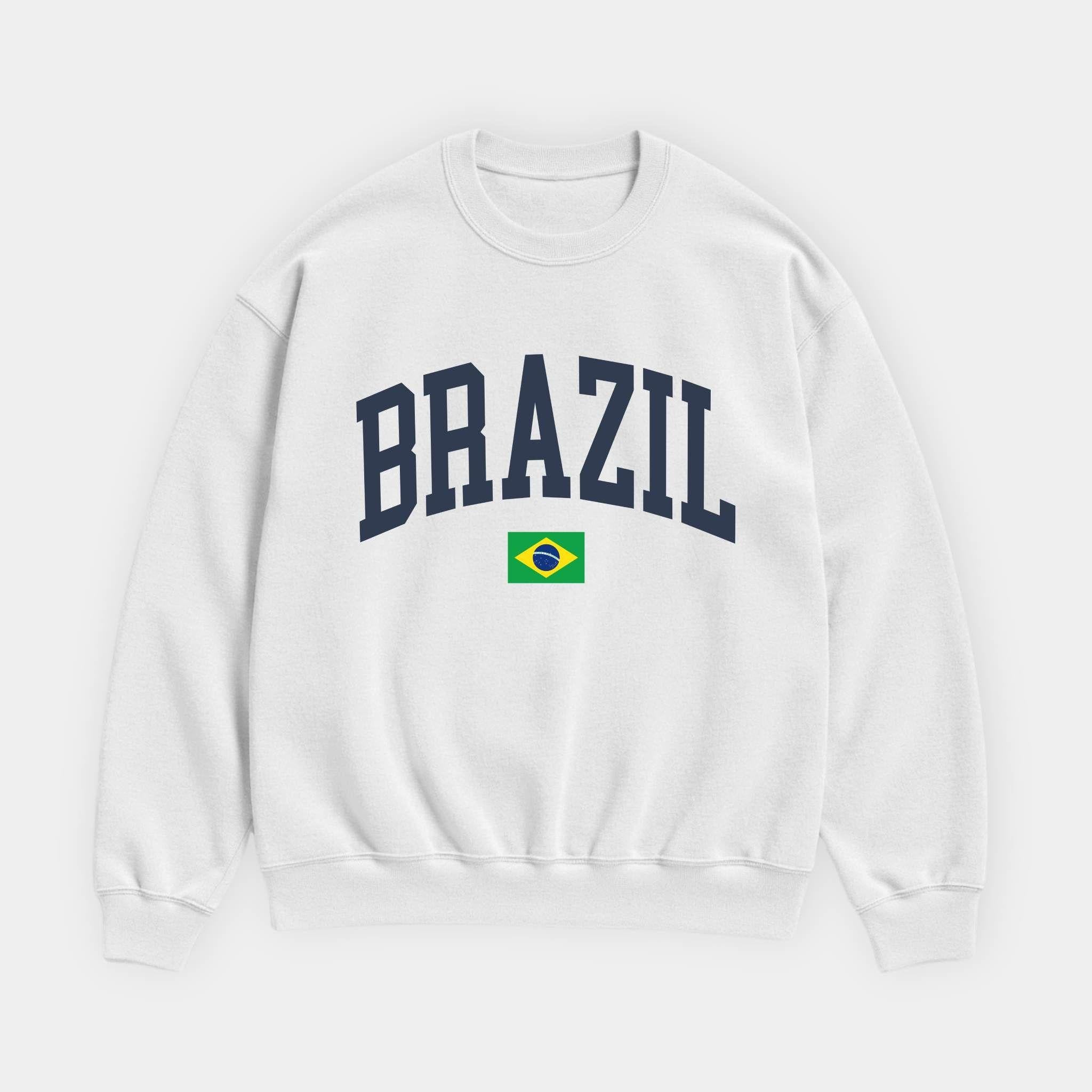 Brazil Collegiate Flag Sweatshirt