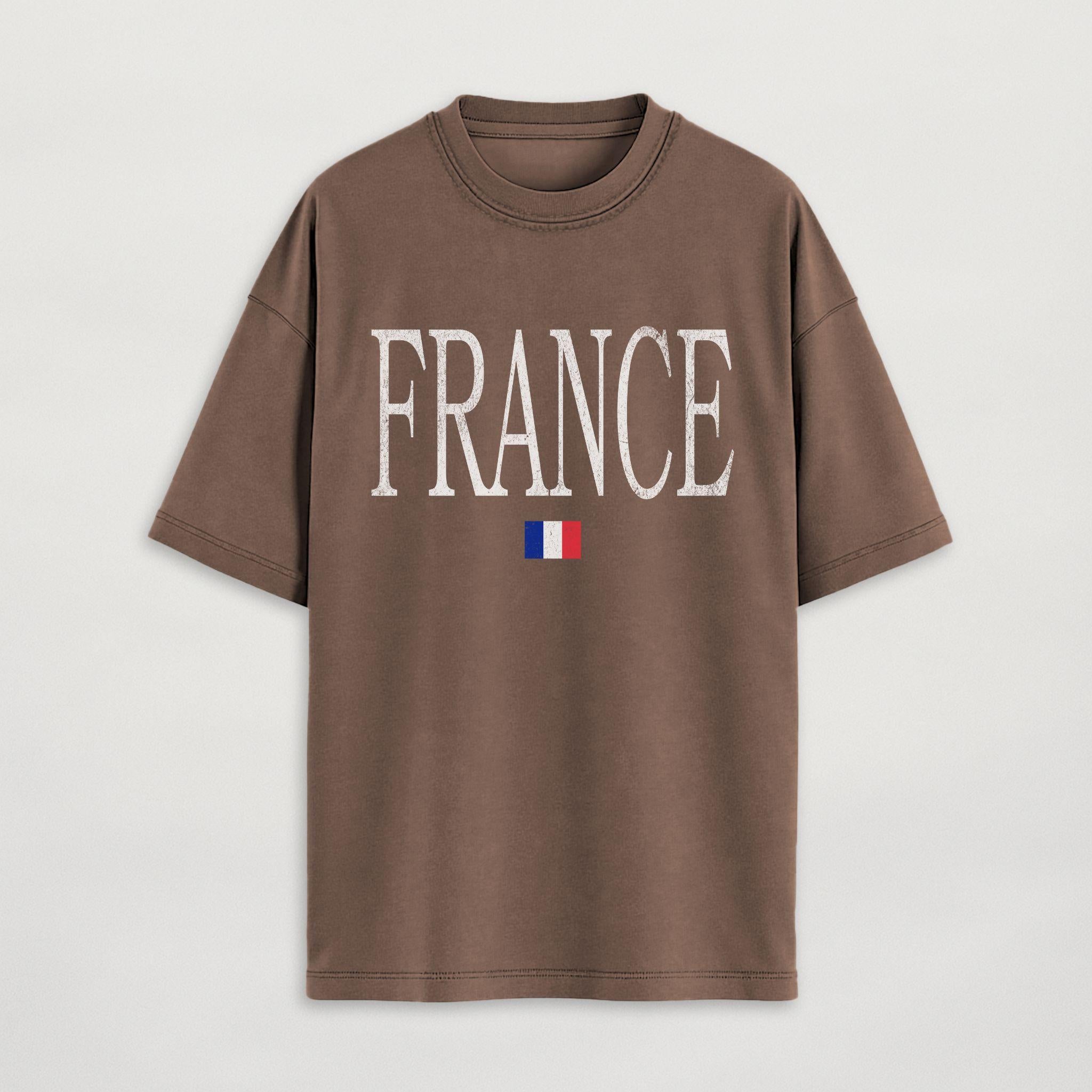 Distressed France T-Shirt