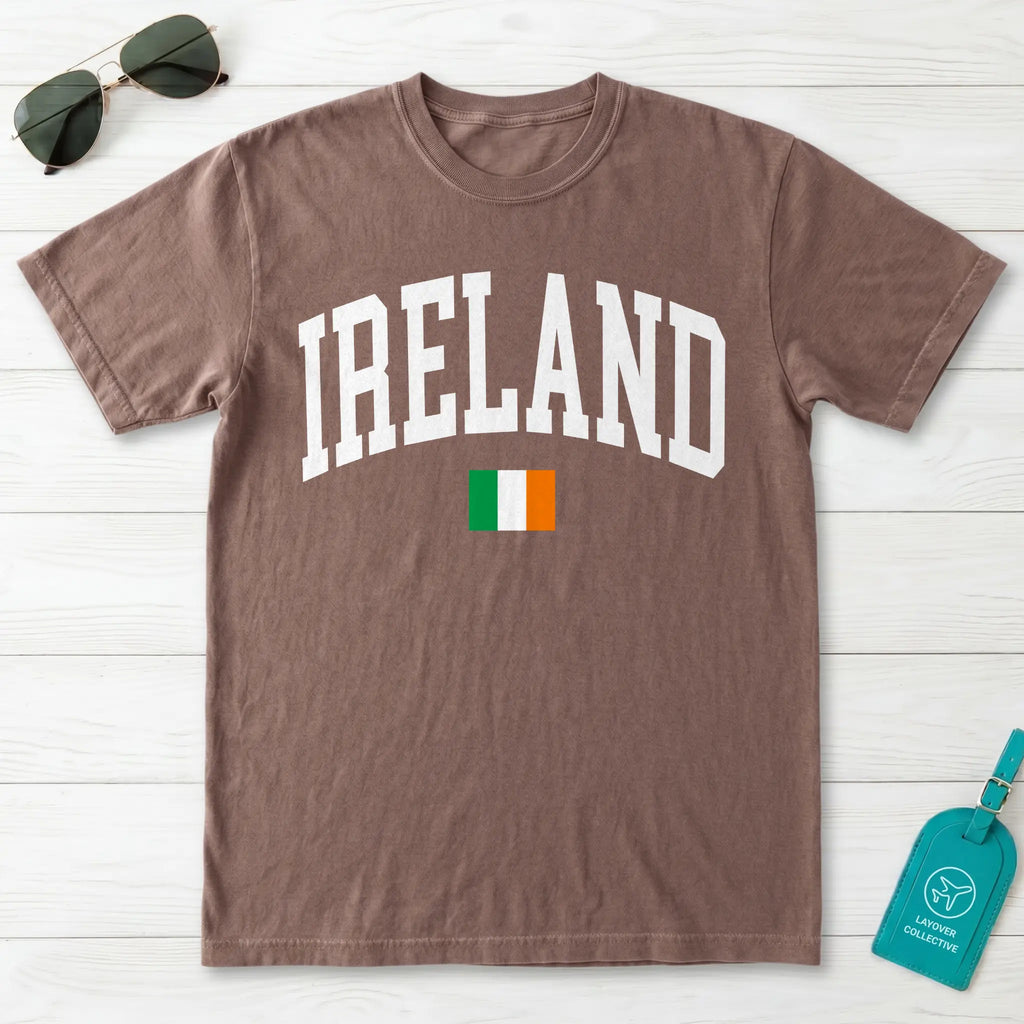 Ireland Collegiate Flag T-Shirt