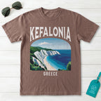 Kefalonia Greece Vintage Travel Poster T-Shirt