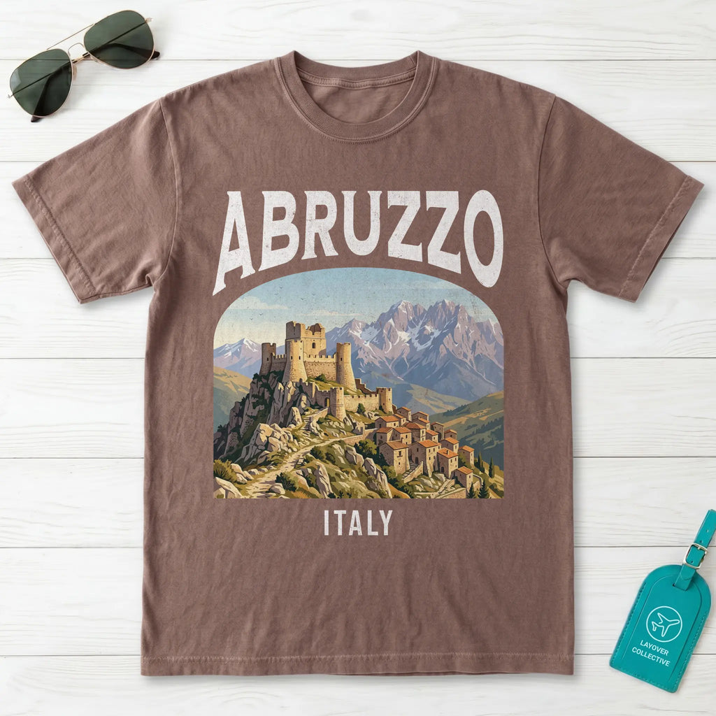 Abruzzo Italy Vintage Travel Poster T-Shirt