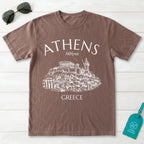 Athens Greece Acropolis Line Art Graphic T-Shirt