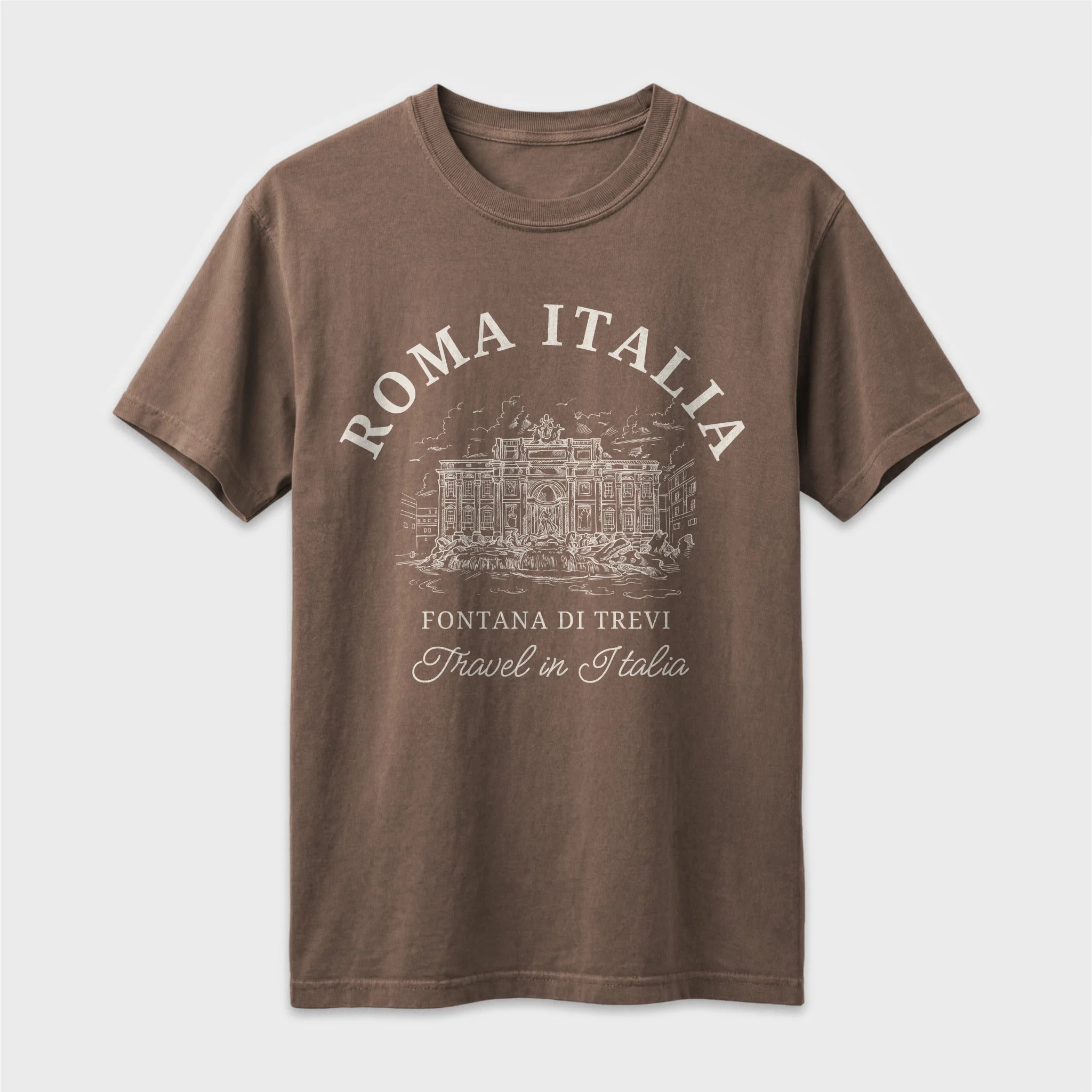 Trevi Fountain Vintage Sketch T-Shirt