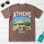 Athens Greece Vintage Travel Poster T-Shirt
