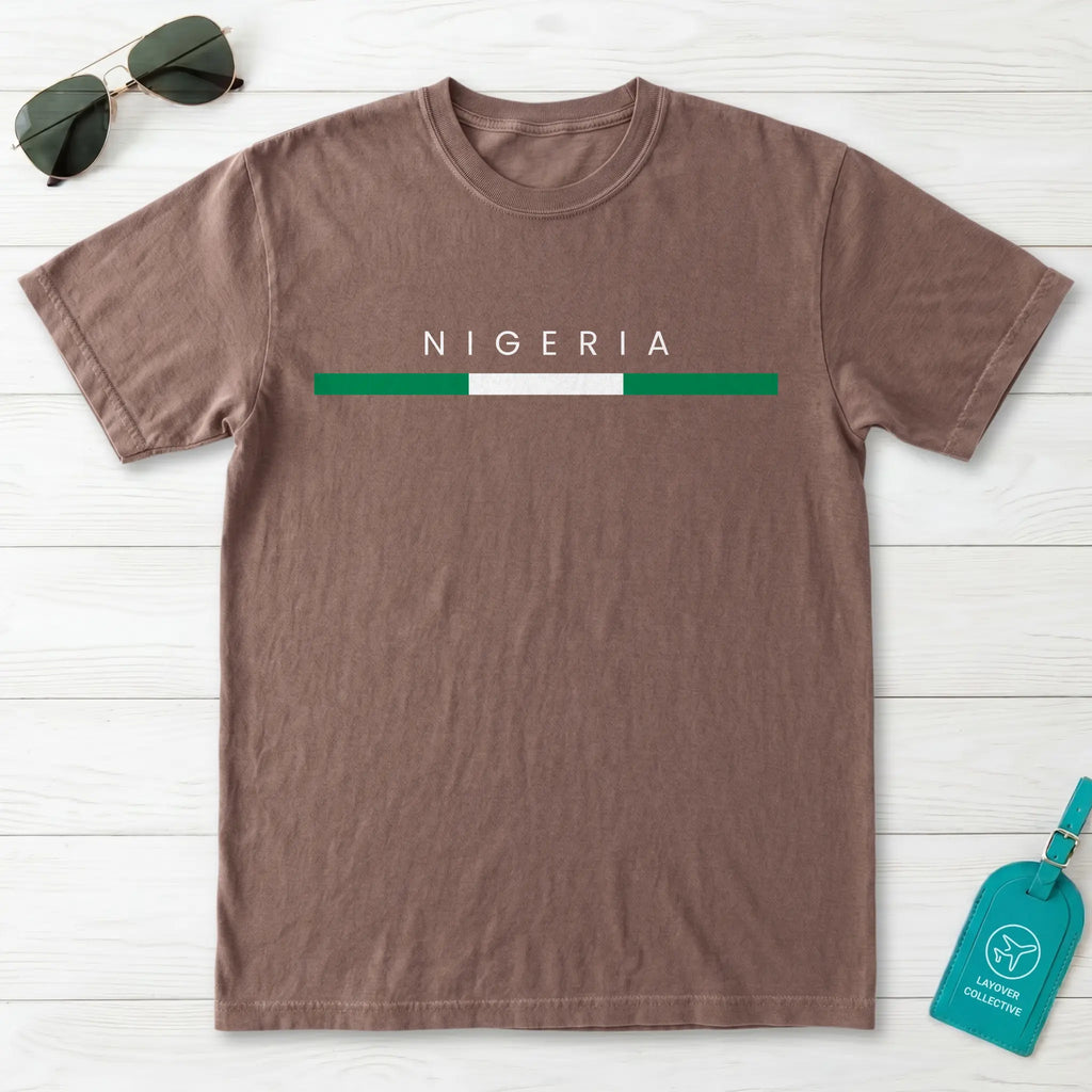 Nigeria Flagline T-Shirt