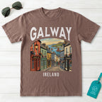 Galway Vintage Travel Poster T-Shirt