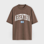 Argentina Collegiate Flag T-Shirt